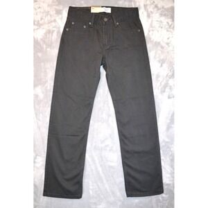 Levi 514 Jeans Size 14 Reg Boys (27 X 27) Dark Gray Denim Straight Leg